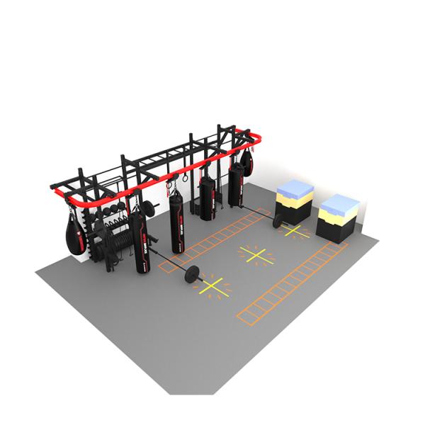4*4FT Unisex Crossfit Training Rig Multifunctional Gym Station Cross Fit Rack