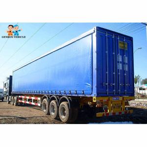 Steel Structure PVC Fabric Tarpaulin 60t Curtain Side Trailers