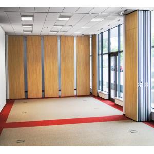Commercial Folding Sliding Movable Wall Partitions On Wheels 16000mm Height