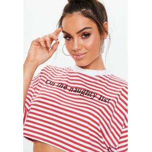Clothing Women Cropped Stripe T Shirt