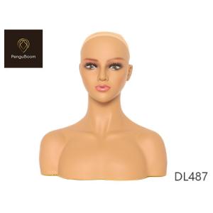 China W14.6 Pvc Mannequin Head With Shoulders African American Face on sale