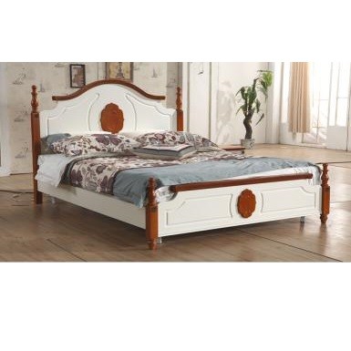 Buy Countryside Style King Size Double Wooden Bed at wholesale prices