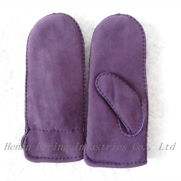 Spanish Merino Lleather Wool Mittens , Winter Combination Gloves Mittens
