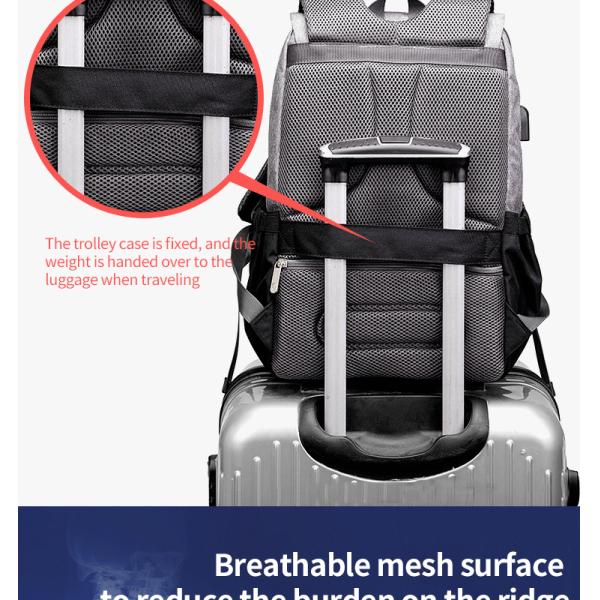 ISO9001 Fashion Mummy Maternity Nappy Diaper Bag Backpack With USB