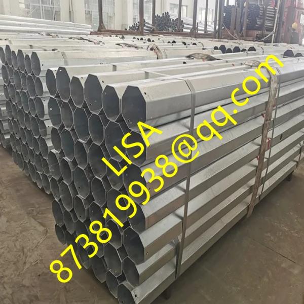 Philippines Meralco 9M 12M 13.5M 18M Direct-buried Galvanized Octagonal Steel Poles