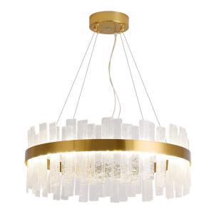 Remote Control Glass Modern Crystal Chandeliers Polished Chrome Finish