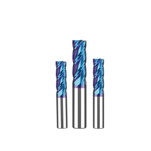 Nano Coating Carbide End Mill Cutter For Nickel Titanuim Alloy Cast Iron