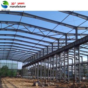 Steel Structure Warehouse with Angle Bracing Round Steel Bar Bracing and Steel