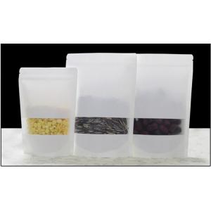 Kraft Paper Bags With Your Own Design And Window And Heat Seal And Zipper Top