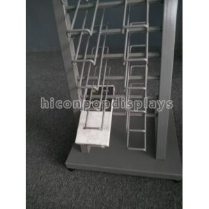 20 Layer Steel Tile Display Racks Free Standing Surface Finishing
