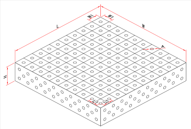 High Precision Nitrided D28 Modular Metal Welding Work Table