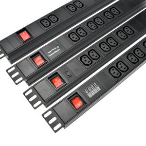 6 Way IEC Type PDU Extension Socket With On/Off Switch, Overload Protector