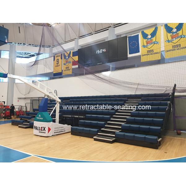 Indoor Retractable Theater Seating Temporary Grandstand Seating With Seat Number