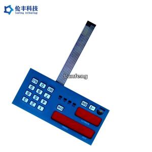 Metal Dome Flat Membrane Keyboard , Tactile Keypad Membrane Switches Keyboard