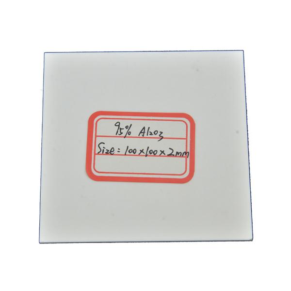 White High Temperature Alumina Oxide Ceramic Substrate With Dielectric Constant