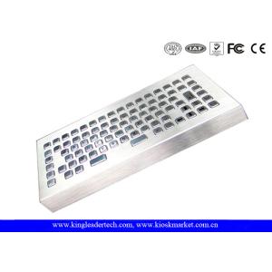 Rugged Brushed Stainless Steel Waterproof Keyboard 86 Keys
