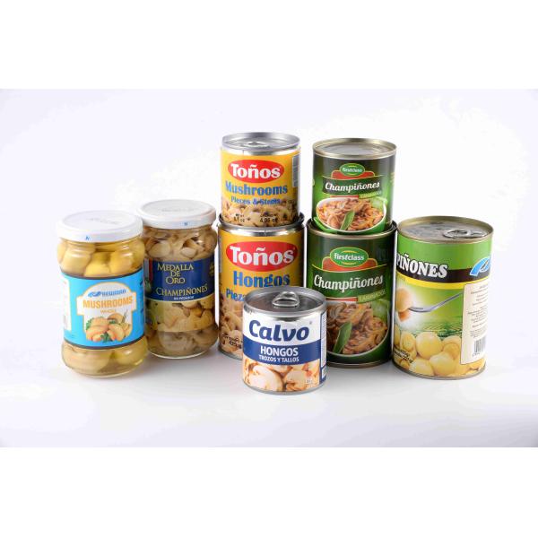 Buy Salty Delicious Canned Whole Mushrooms High Temperature Sterilization at wholesale prices