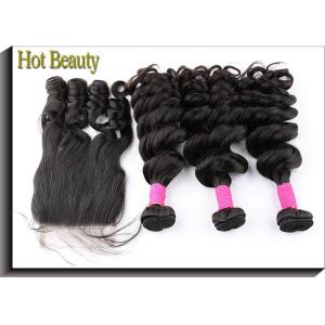 18 Inch Brazilian Human Hair Bundles / Brazilian Deep Curly Hair