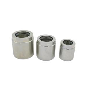 Silver / Golden Hydraulic Hose Fitting , Hydraulic Pipe Fittings Galvanized Zinc