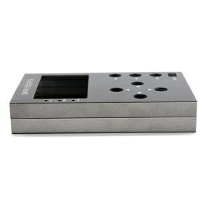 ISO9001 Extruded CNC Aluminum Enclosure Profile Anodizing Grey Blast Sand