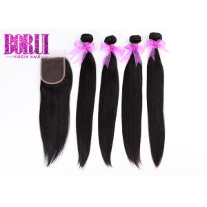 Straight Bundles Malaysian Human Hair All Length Available With Closure