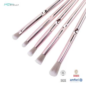 Plastic Handle Cosmetic 10pcs Face Makeup Brush Set Private Label