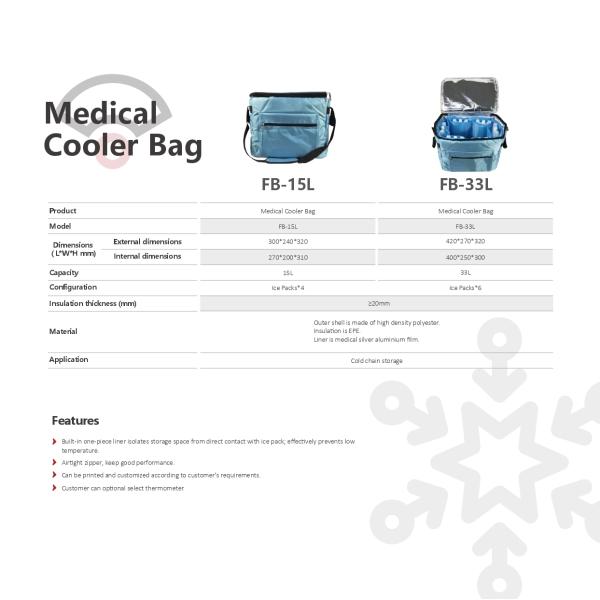 Medical Cold Storage Bag Support Customization Cooler Bag With Ice Packs