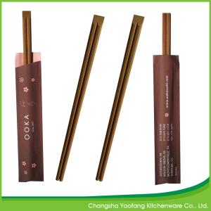 Natural Chinese Eating Sticks 24cm Bamboo Chopsticks Tensoge Carbonized