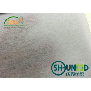 Pure White Embroidery Backing Fabric With 50% Polyester / 50% Viscose