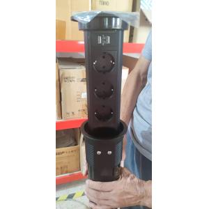 180mm Electrical Power Outlet Retractable Hand Pull Pop Up Socket