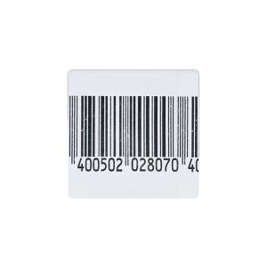 Quality EAS 8.2MHz RF Security Soft Label 40 X 40mm Coated Paper With Bar Code for sale
