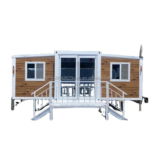Residential or Office 20ft Expandable Container House with Two Bedrooms and Aluminum Alloy Windows in Modern Style