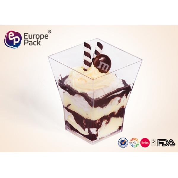 Buy Transparent Plastic Square Cups 60ml at wholesale prices