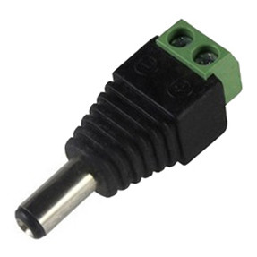 Buy DC5521M 12V DC Power Male Plun-In Connector to Screw Terminal Block Adapter at wholesale prices
