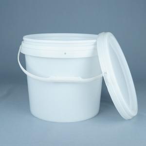 Durable Circular Plastic Bucket with Screen Printing Technology