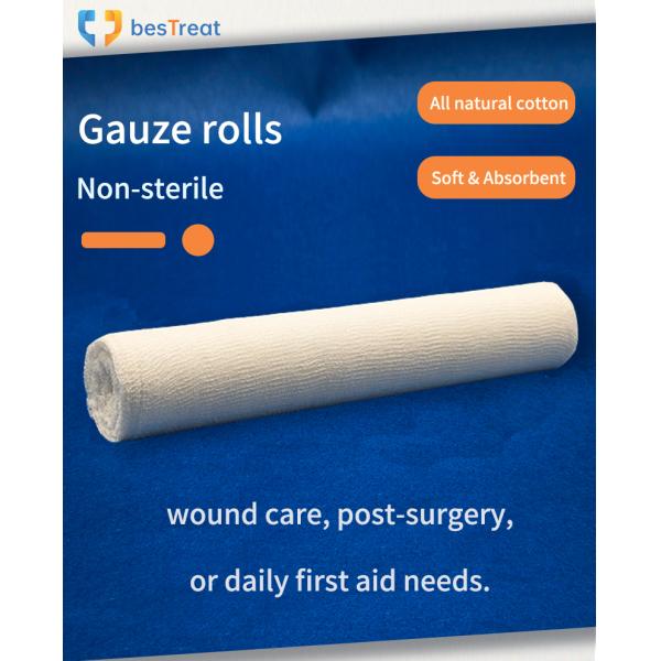 Gauze Rolls Non-sterile 40s 25x14