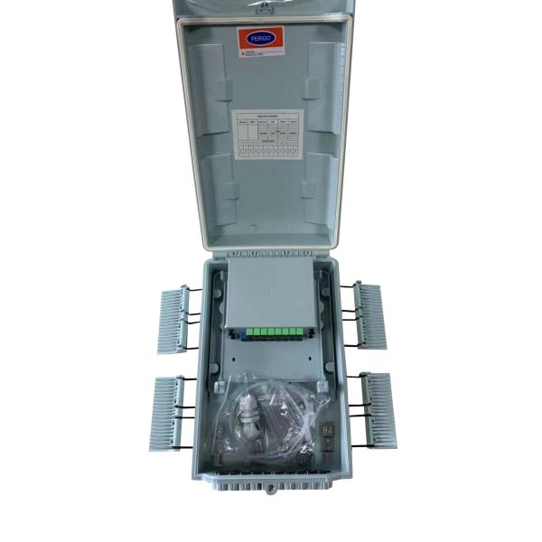 Buy China 24 Port Fiber Optic Distribution Box ABS IP 65 With Wall/Pole Method SC Plug-in PLC Splitter at wholesale prices