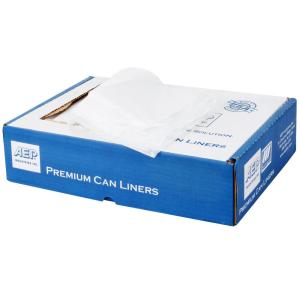 Low Density Commercial Garbage Bags / Trash Bags 45 Gallon 1.2 Mil 40" X 46"