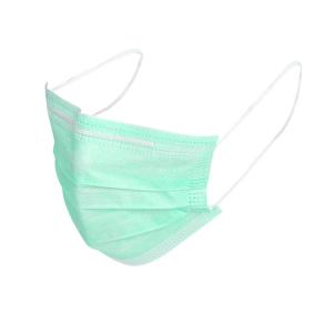 Comfortable Medical Grade Face Mask green color Skin Friendly 3D Cutting Design