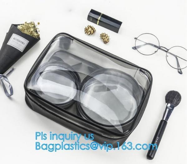 Good Design Fashion Zippered PVC Makeup Bag, holographic makeup bag pvc cosmetic bag, portable funny travel makeup pouch