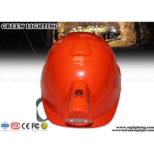 Buy ABS CREE LED Lights Helmet With 4000Lux Rechargeable Headlamp at wholesale prices