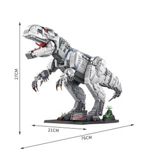 Panrose 611001 Building Blocks Puzzle Brain Dinosaur Series Large Tyrannosaurus