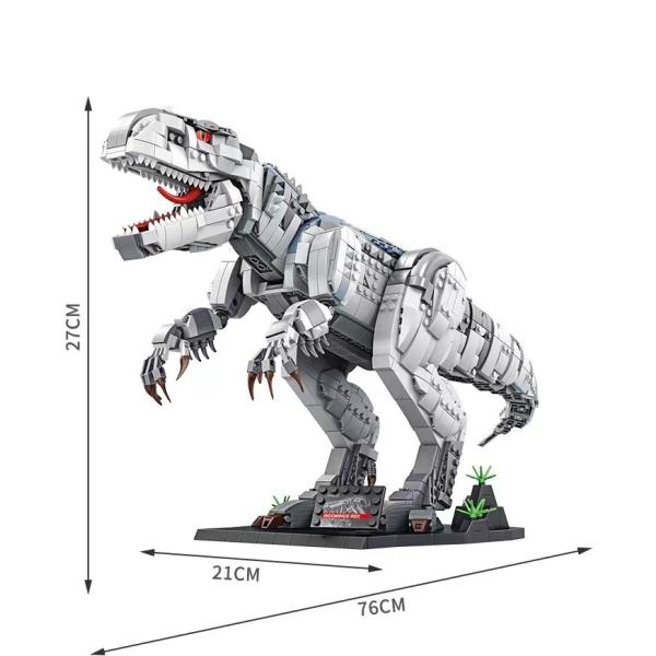 Panrose 611001 Building Blocks Puzzle Brain Dinosaur Series Large Tyrannosaurus