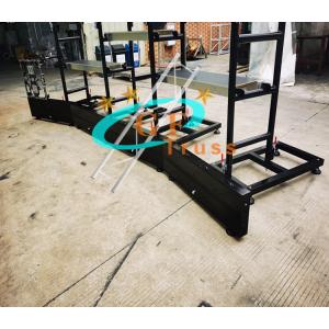 Black Aluminium 6061 LED Wall Ground Stand Spigot Connection