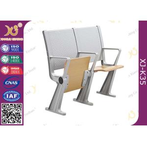 Student Intelligent Desk And Chairs Plywood / Steel Back For College Furniture