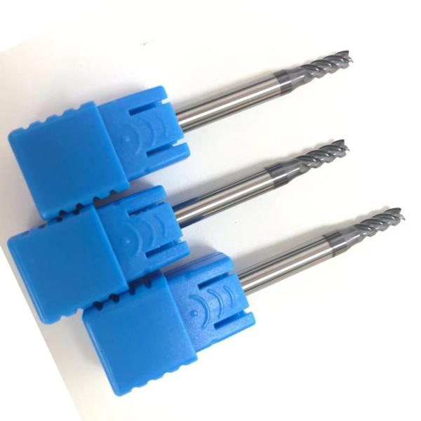 Solid Tungsten Carbide 2 Flute D3 Carbide Square End Mill For Hardened Steel