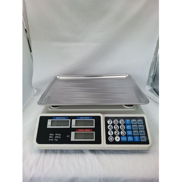 Accurate 40kg price calculation Fruit Weight Electronic counter counting commercial weight scale
