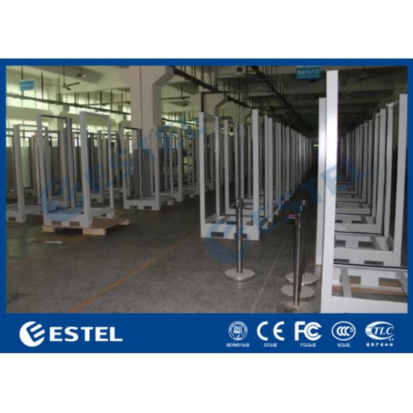 Weatherproof IP55 Outdoor Telecom Cabinet Two Bay With Air Conditioner Cooling System