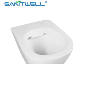European Standard Ceramic Rimless wall-hung toilet P-trap180mm
