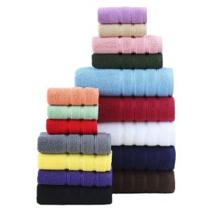 Upgrade Your Bathroom with this Thickened and Combed Cotton 6-Piece Towel Set in White